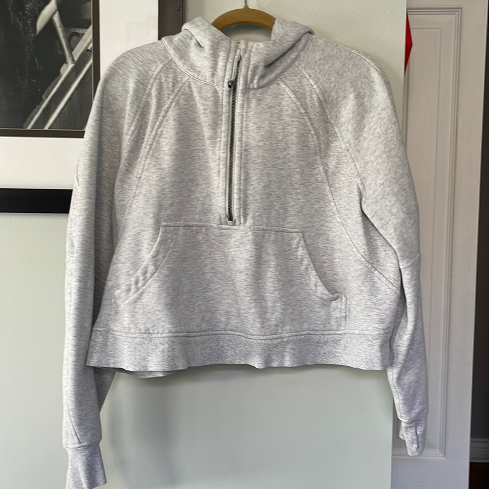 Lululemon - Scuba Oversized 1/2 Zip Hoodie: Core Ultra Light Grey - xl/xxl